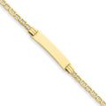 Custom Engraved 14k Gold Women's Gucci Link ID Bracelet