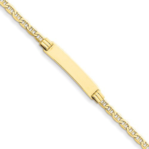 Custom Engraved 14K Gold Women's Gucci Link ID Bracelet