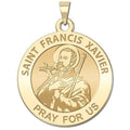 Saint Francis Xavier Round Religious Medal