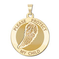 Guardian Angel "Protect My Child" Single Wing Medal  "EXCLUSIVE"