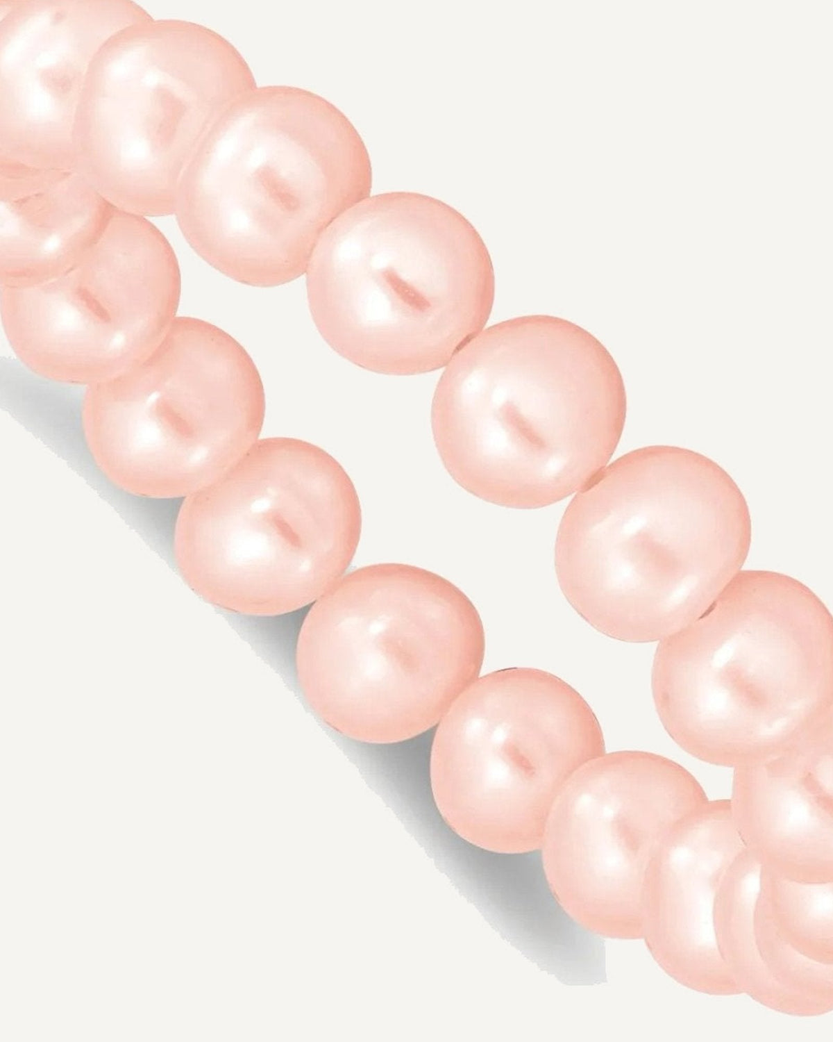 Madi K 5-6mm Pink Semi-Round Freshwater Cultured Pearl Xsmall Stretch Bracelet – View 1