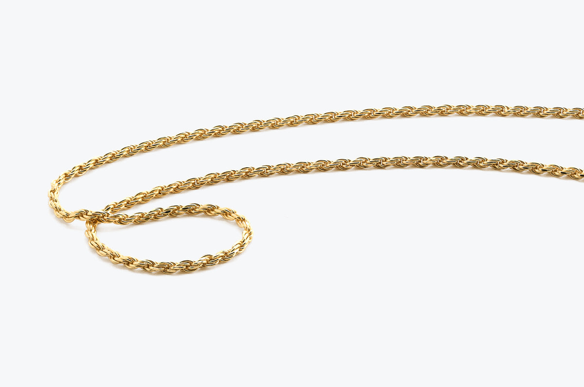 Premium Gold Plated Diamond Cut Rope