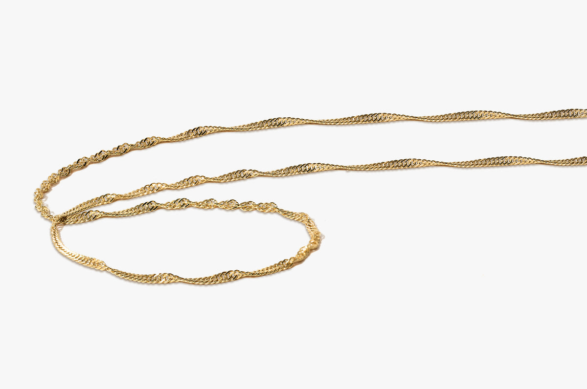 Gold Plated Singapore Chain