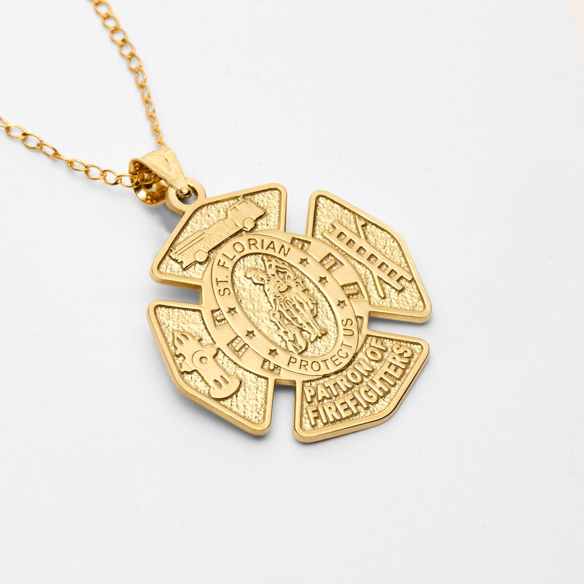 Saint Florian Firefighter Badge Medal