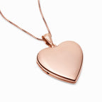 Rose Gold Plated Classic Heart Photo Locket