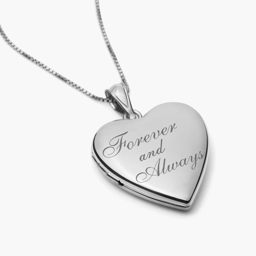 Forever & Always Heart Photo Locket