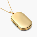 14K Gold Filled Dog Tag Photo Locket
