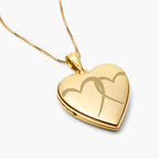 Interlocking Hearts Photo Locket
