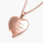 Rose Gold Plated "Mother & Daughter Forever" Locket