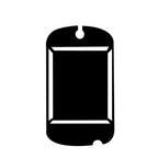 Dog Tag with # 1 Dad Etched