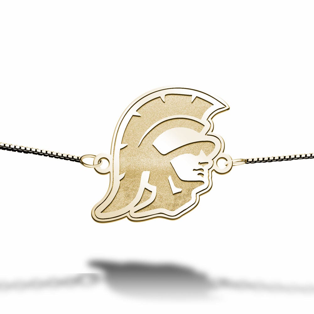 Usc Trojan Head Bracelet