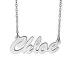 Script Name Necklace with Chain
