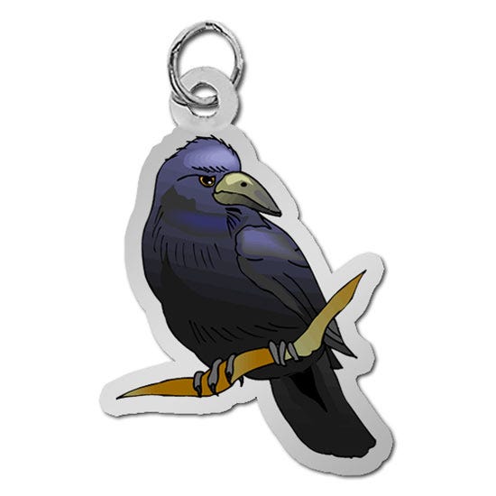 Bird - Crow Charm
