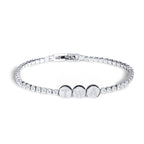 Custom CZ Initial Tennis Bracelet