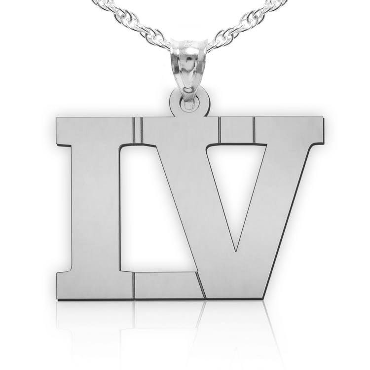 Roman Numeral Number Pendant