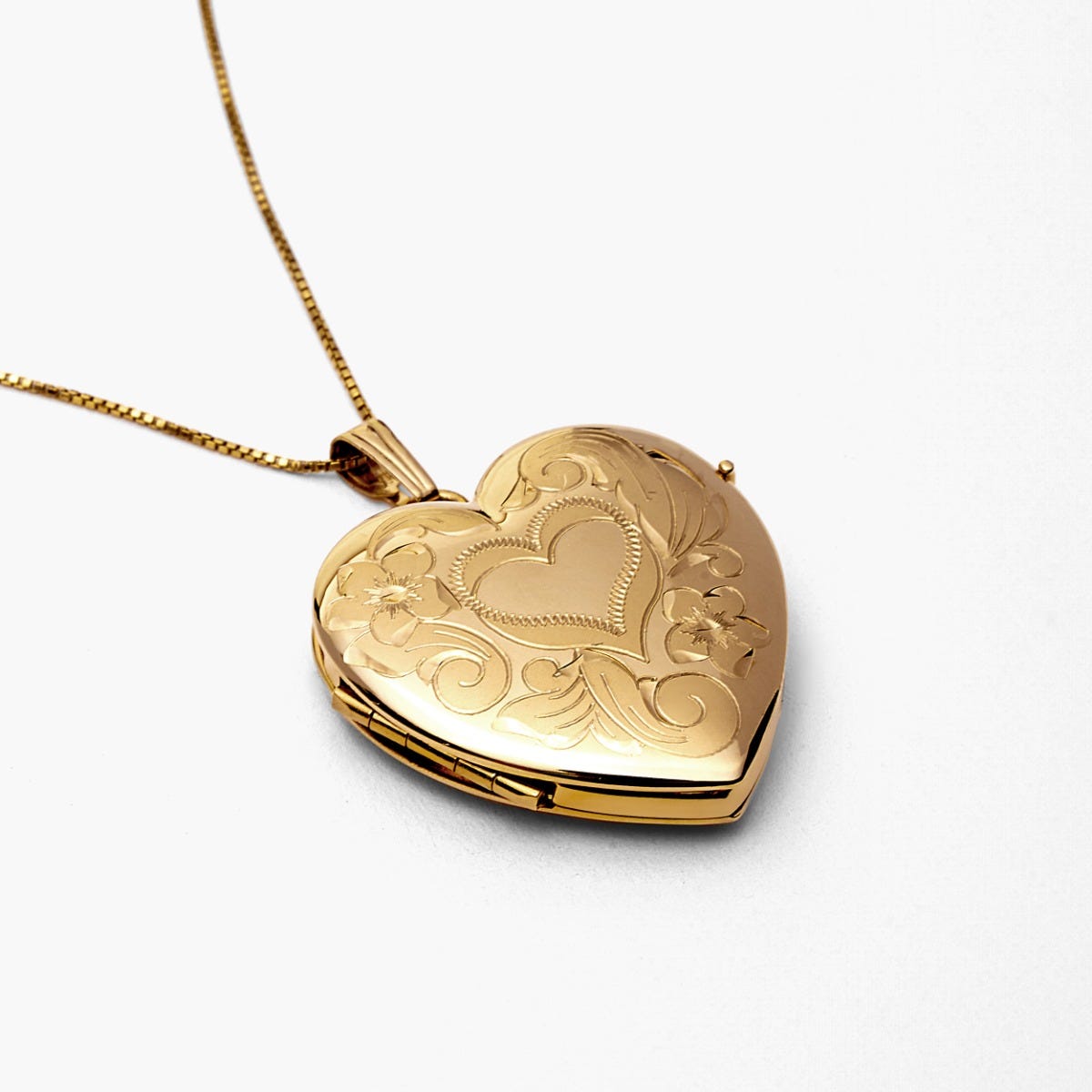 Floral Heart 4 Photo Locket