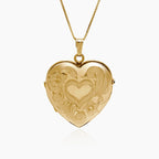 Floral Heart 4 Photo Locket
