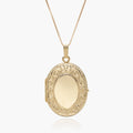 14K Gold Filled Oval 4 Photo Locket