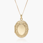 14K Gold Filled Oval 4 Photo Locket