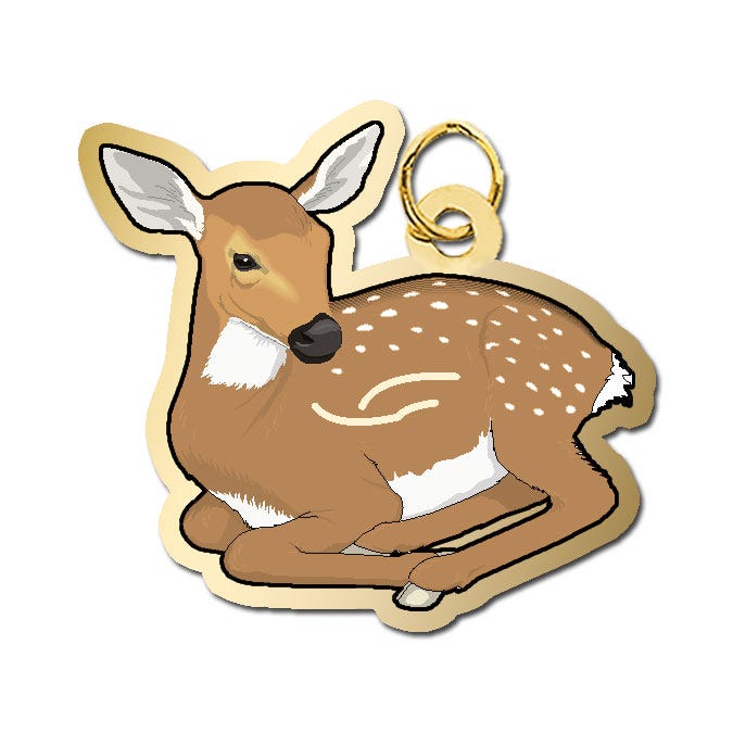 Fawn Charm | PicturesOnGold.com