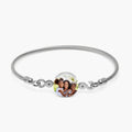 Stainless Steel Photo Engraved Bangle Bracelet