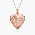 Rose Gold Plated "Mother & Daughter Forever" Locket