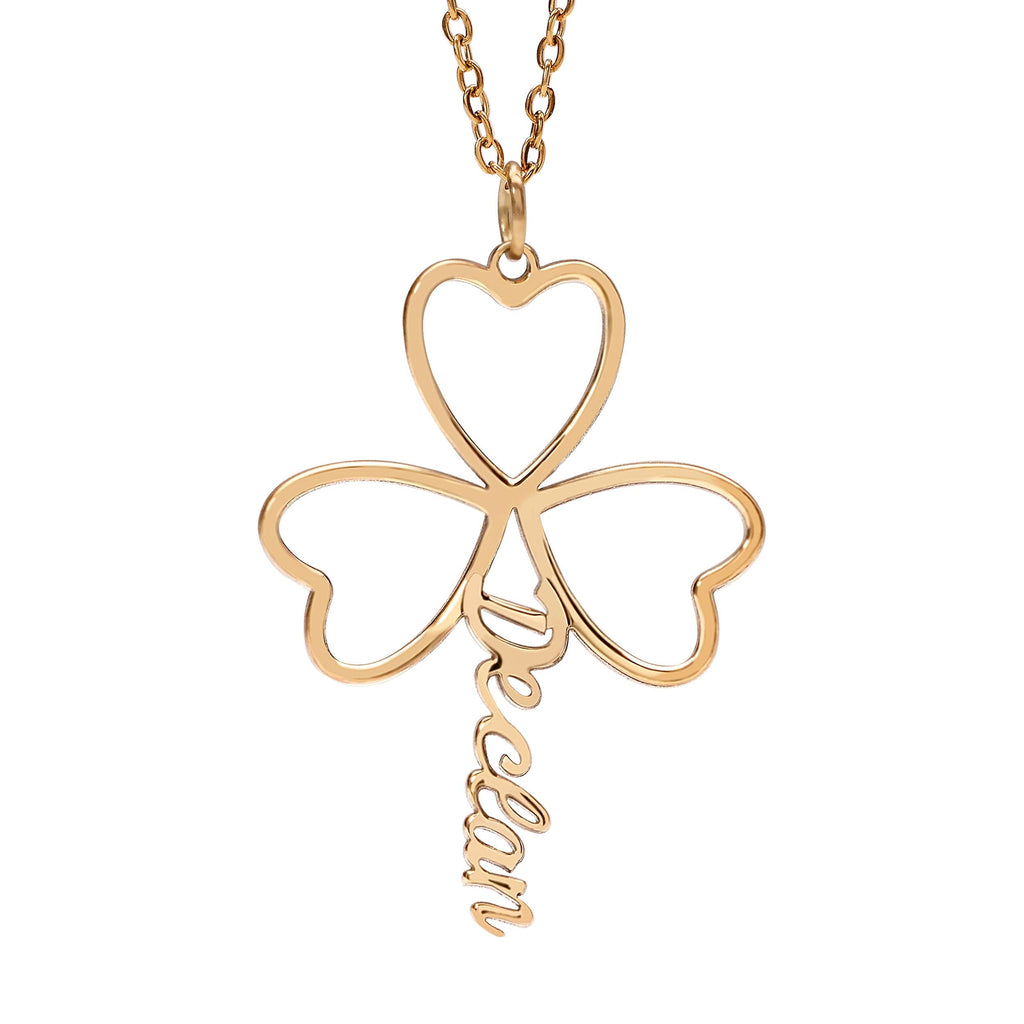 Cutout Shamrock with Name