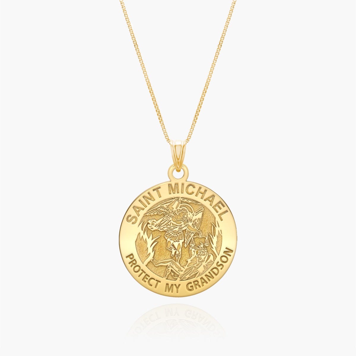 Saint Michael - Protect My Grandson - Religious Medal
