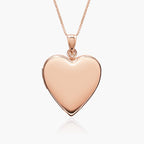 Rose Gold Plated Classic Heart Photo Locket