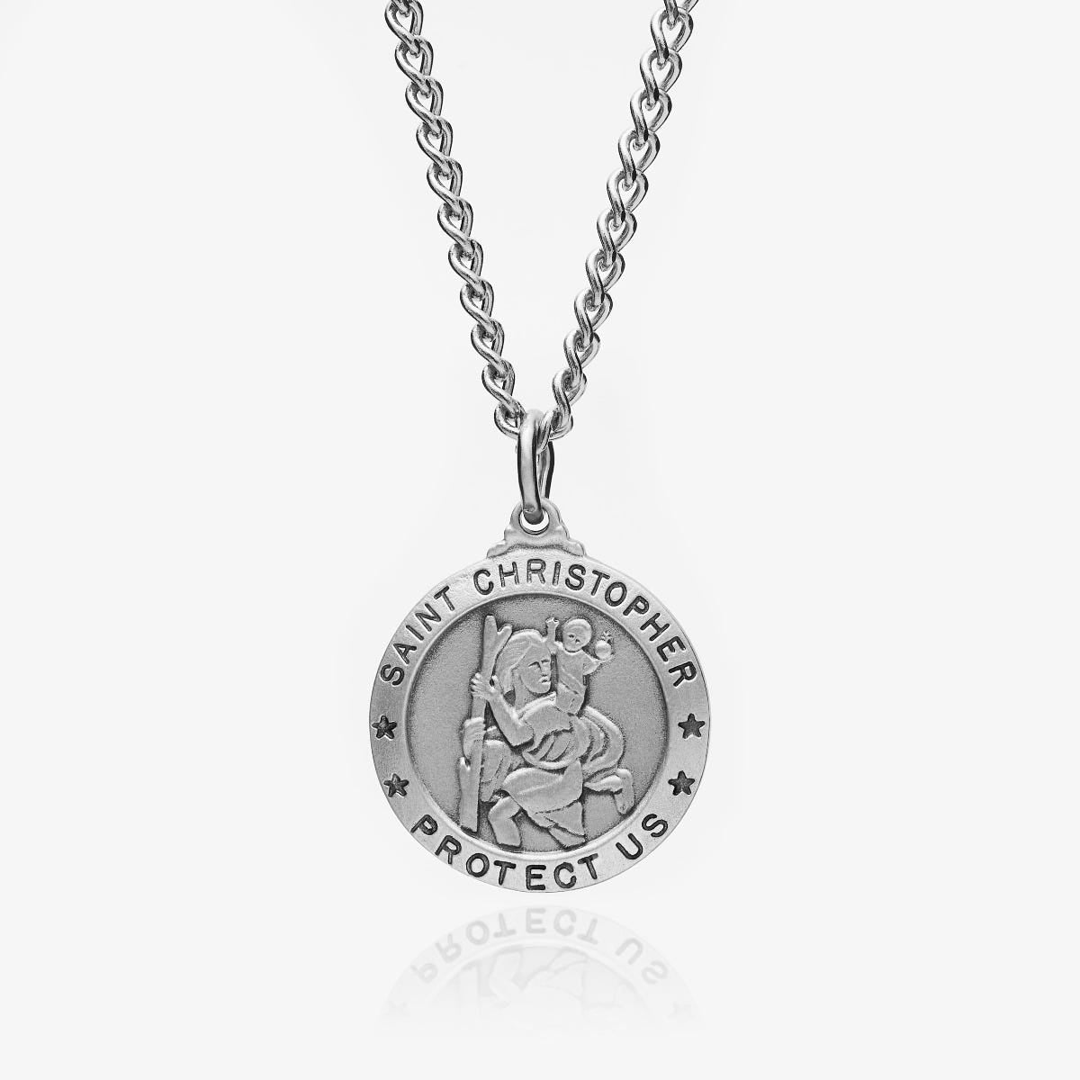 Pewter Saint Christopher Medal