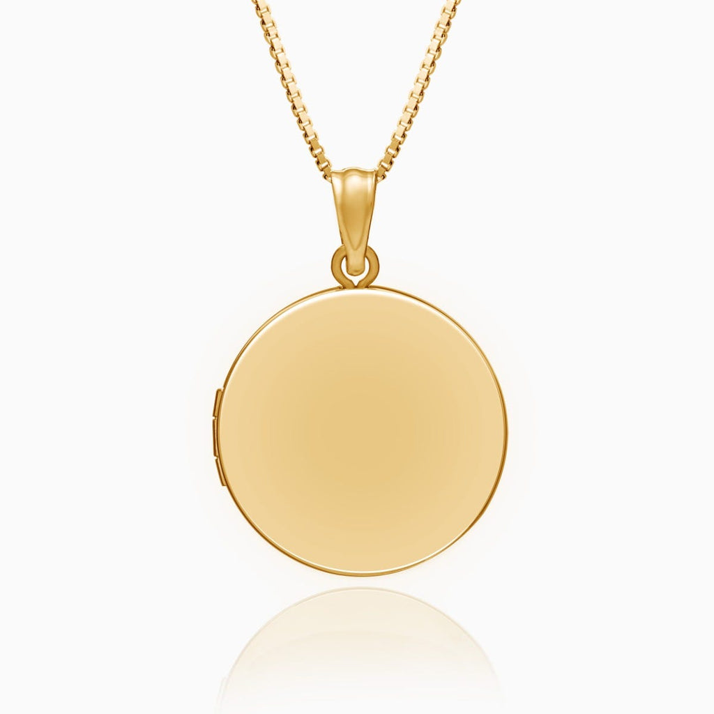 14K Gold Filled Round Photo Locket