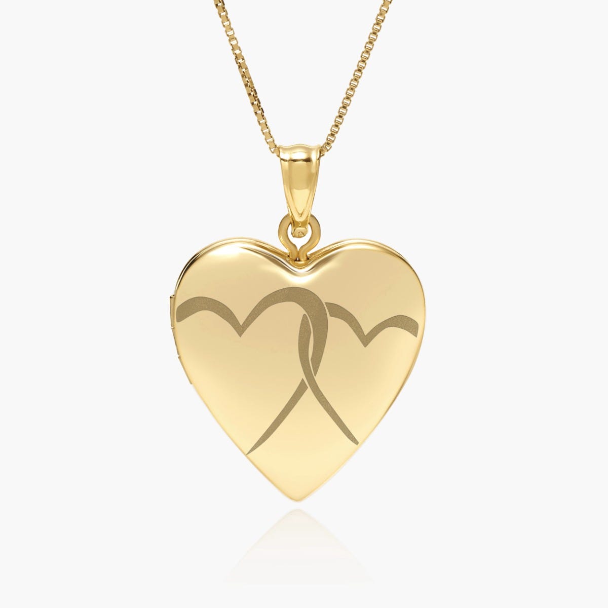 Interlocking Hearts Photo Locket