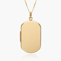 14K Gold Filled Dog Tag Photo Locket