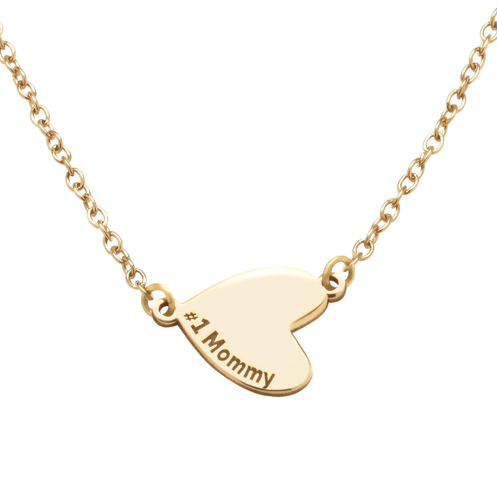 Multiple Heart Charm Necklace with Names