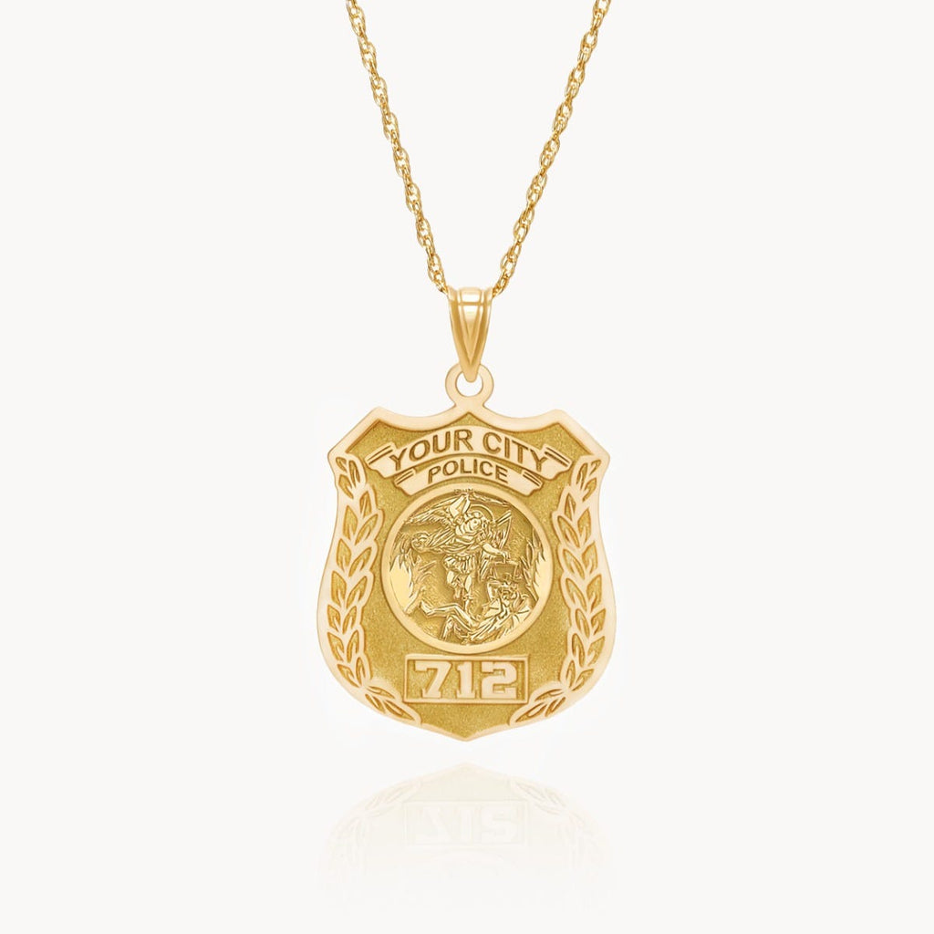 Saint Michael Personalized Police Badge
