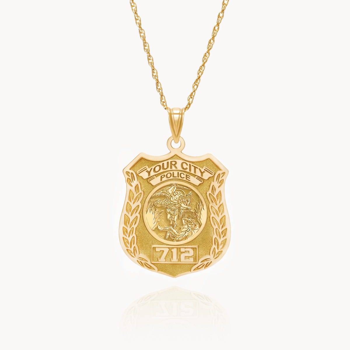 Saint Michael Personalized Police Badge