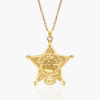 Personalized Florida Sheriff Badge with Rank, Number & Dept.
