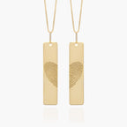 Custom Fingerprint Set of Tags with Chains Included