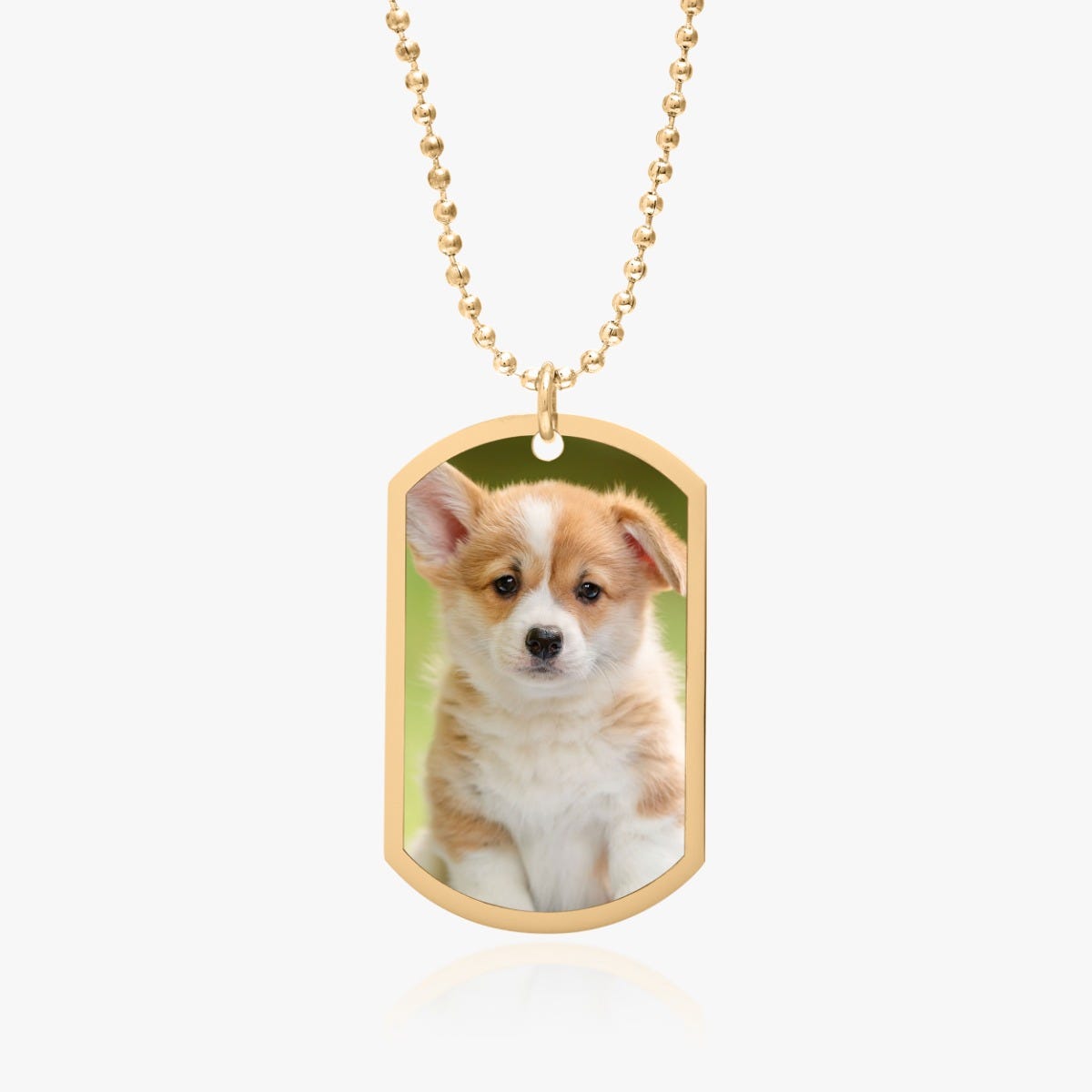 Stainless Steel Photo Dog Tag Pendant