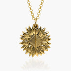 Exclusive Sunflower Photo Necklace and Chain