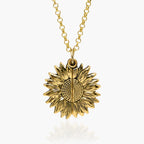 Exclusive Sunflower Photo Necklace and Chain