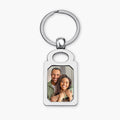 Engravable Rectangle Photo Keychain