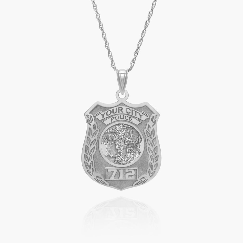 Saint Michael Personalized Police Badge