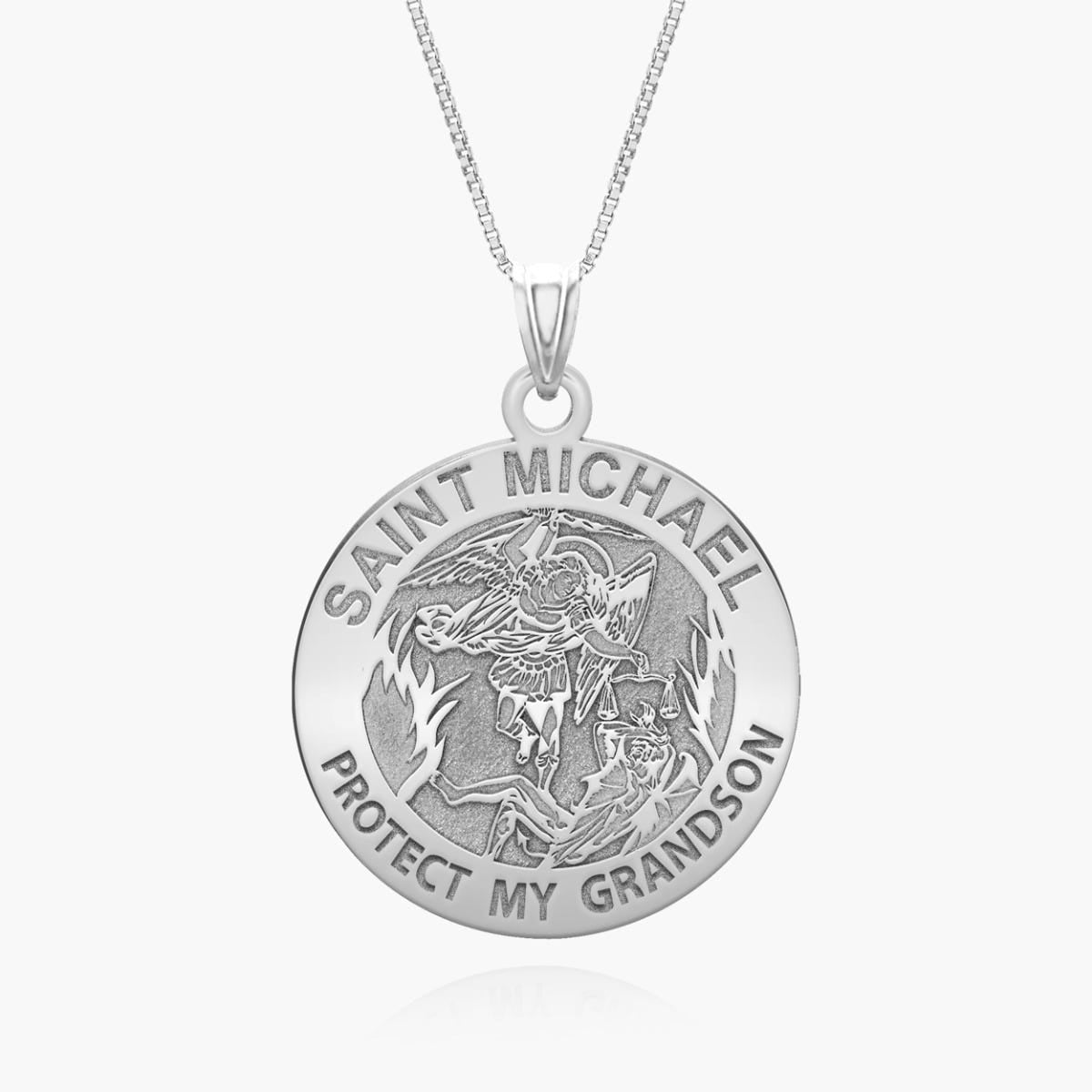 Saint Michael - Protect My Grandson - Religious Medal