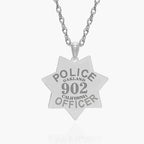 Personalized California 7 Point Star Police Badge with Your Department, Rank and Number