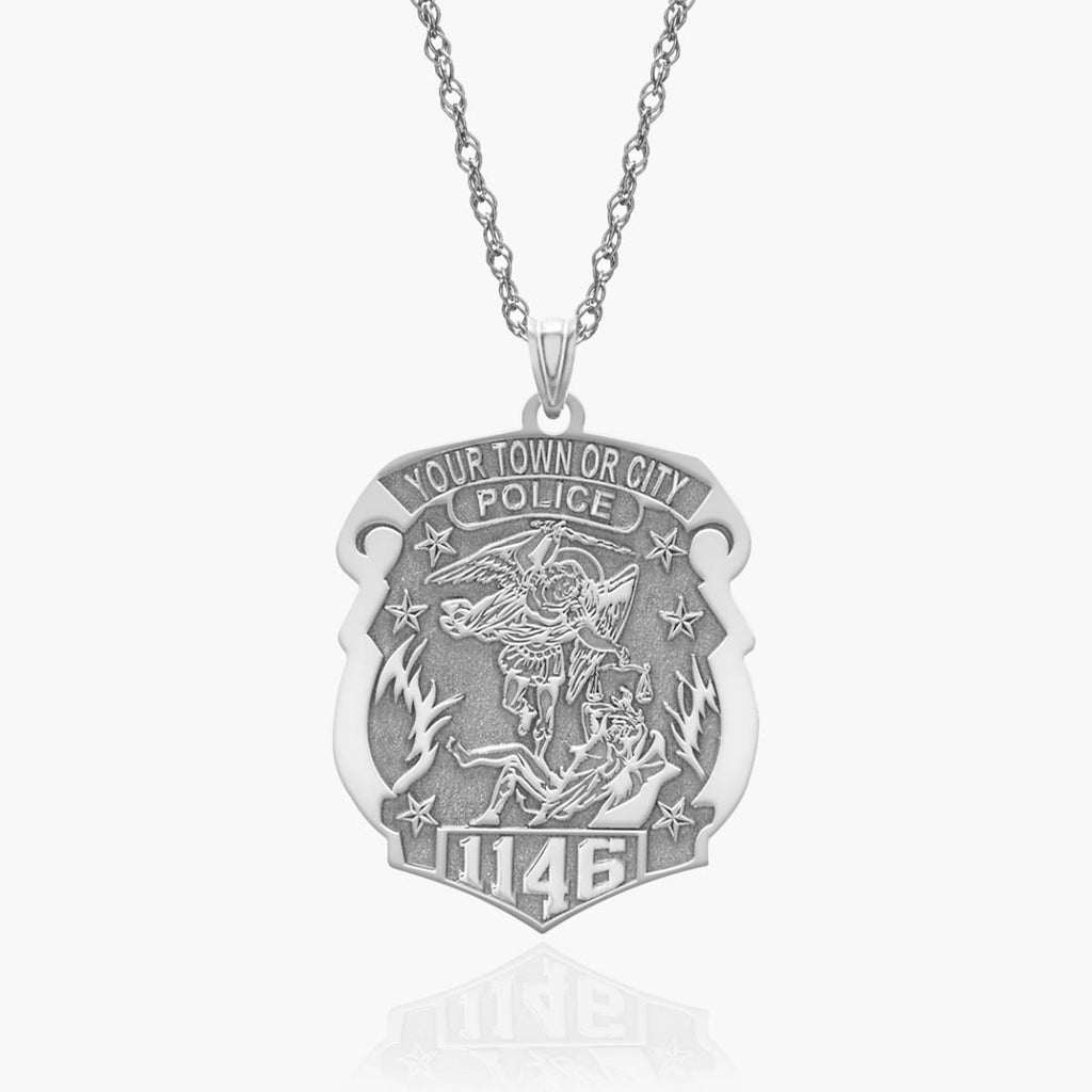Saint Michael Personalized Police Badge