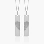 Custom Fingerprint Set of Tags with Chains Included