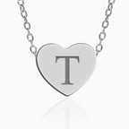 Custom Initial Heart Necklace
