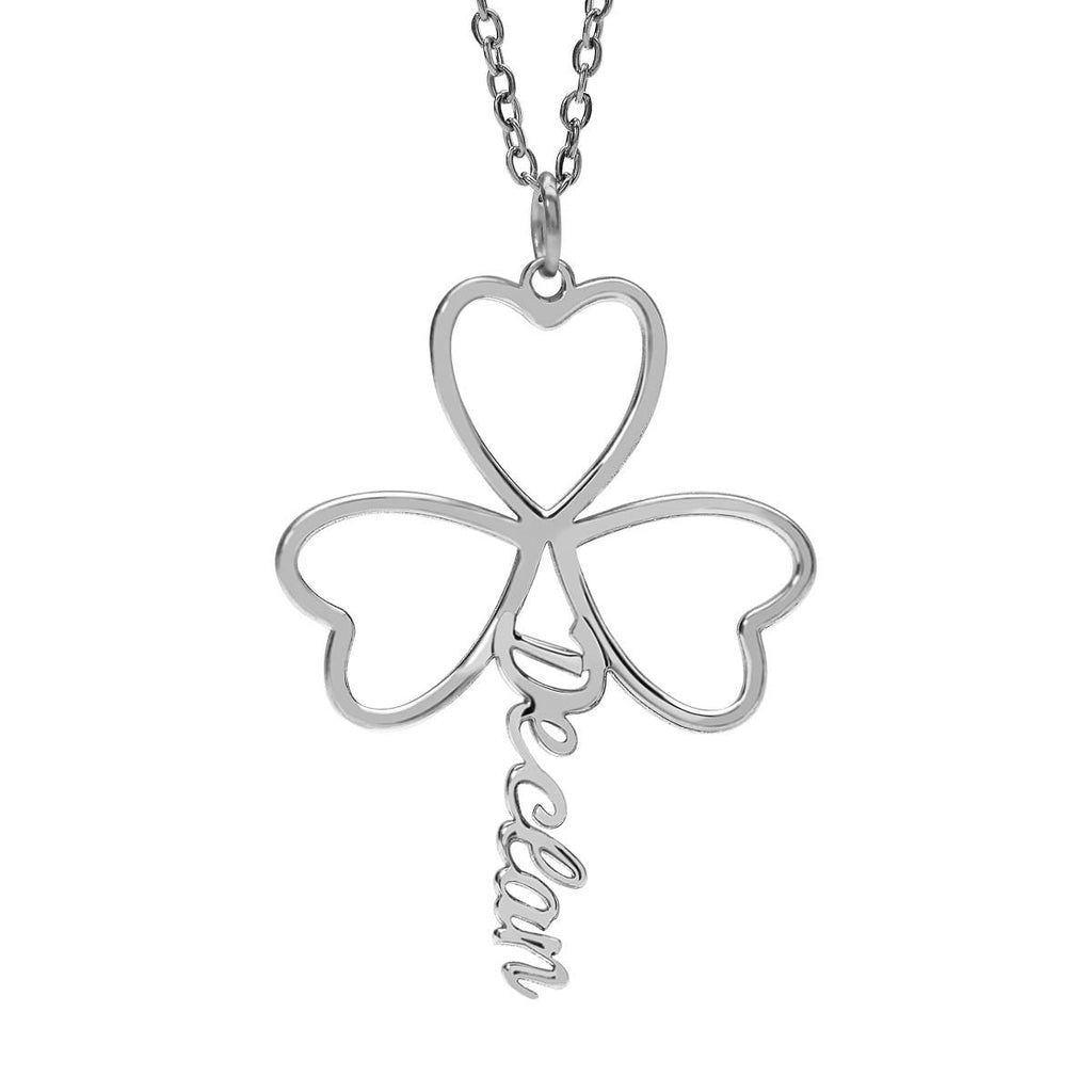 Cutout Shamrock with Name