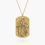 Saint Christopher Dog Tag Religious Medal